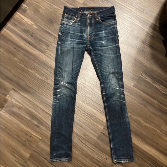 Two Pairs Worn Nudie Jeans - Picture 2 of 12
